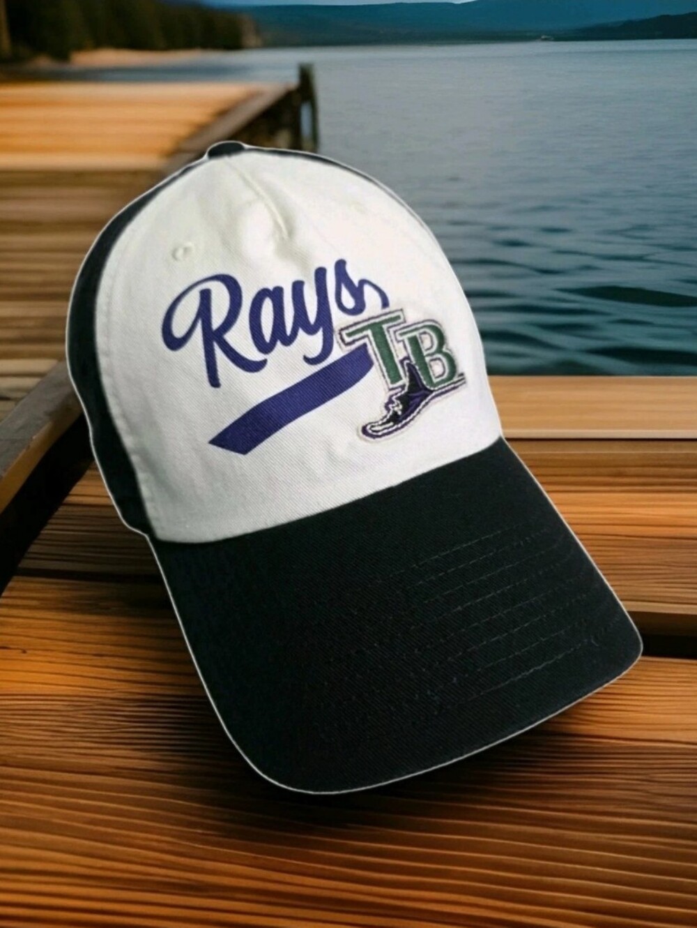 NIKE: TAMPA BAY RAYS: HERITAGE86: UNISEX: BASEBALL CAP: BLACK: WHITE: OS: NEW
